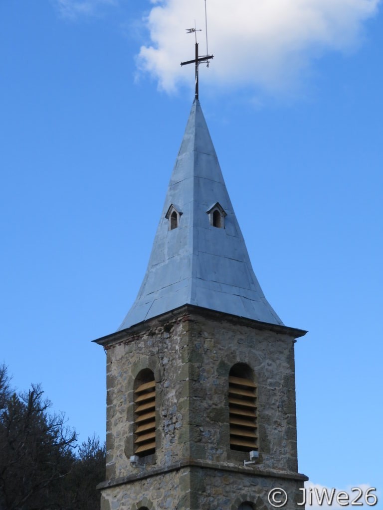 Le clocher de l'église Notre-Dame de Gumiane