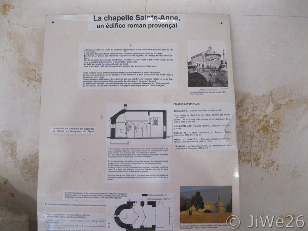 Le Pègue_Plan et descriptif de la chapelle