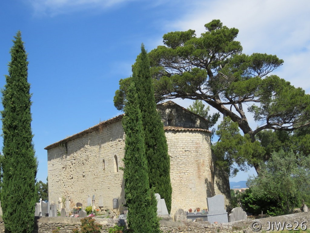 Chevet en abside vu de l'arrière