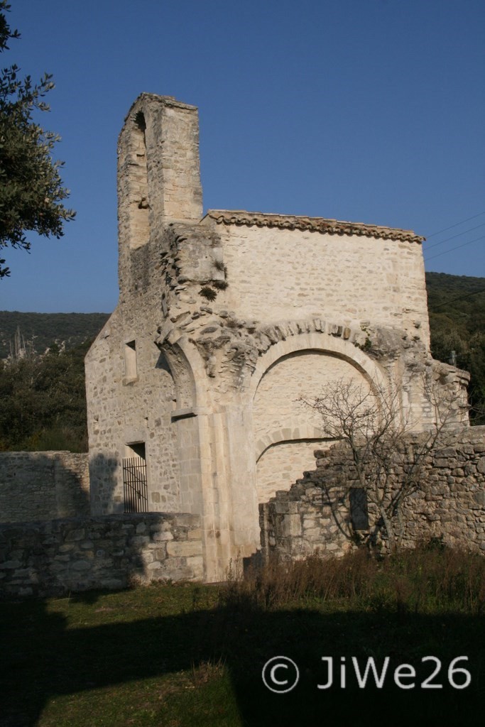 Vue de côté de la chapelle Saint-Blaise