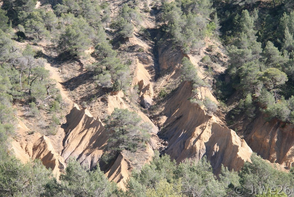 Colline ravinée de marne