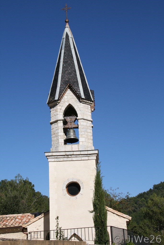 Clocher de l'église Saint-Marcel de Propiac
