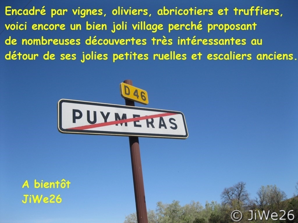 Puymeras, village perché moyennageux du Vaucluse