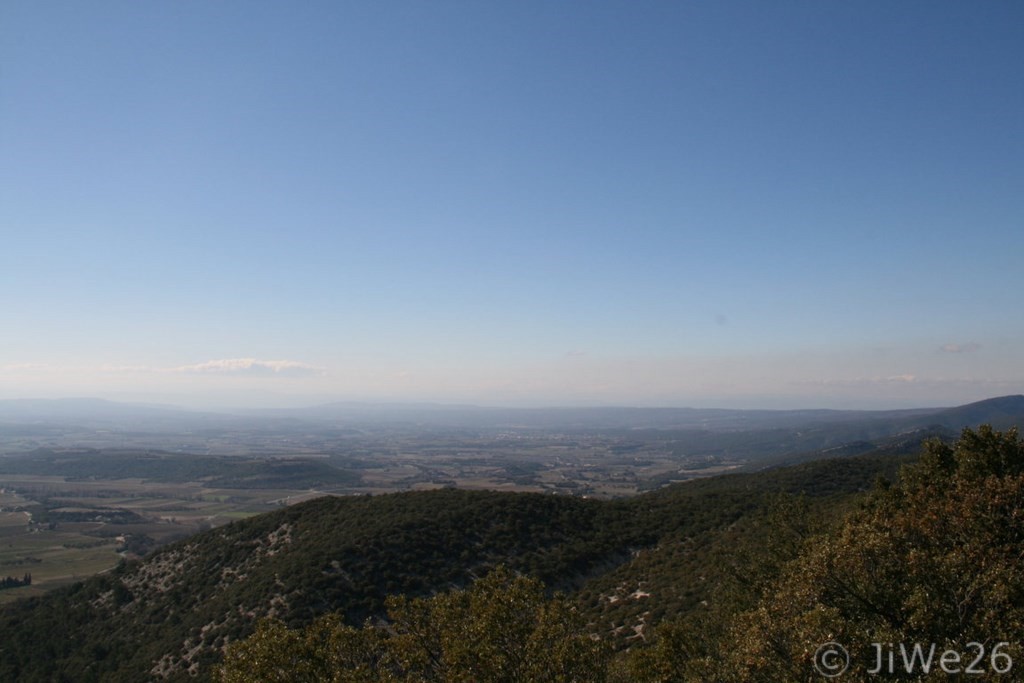 Panorama sur la vallée du Rhône depuis la chapelle