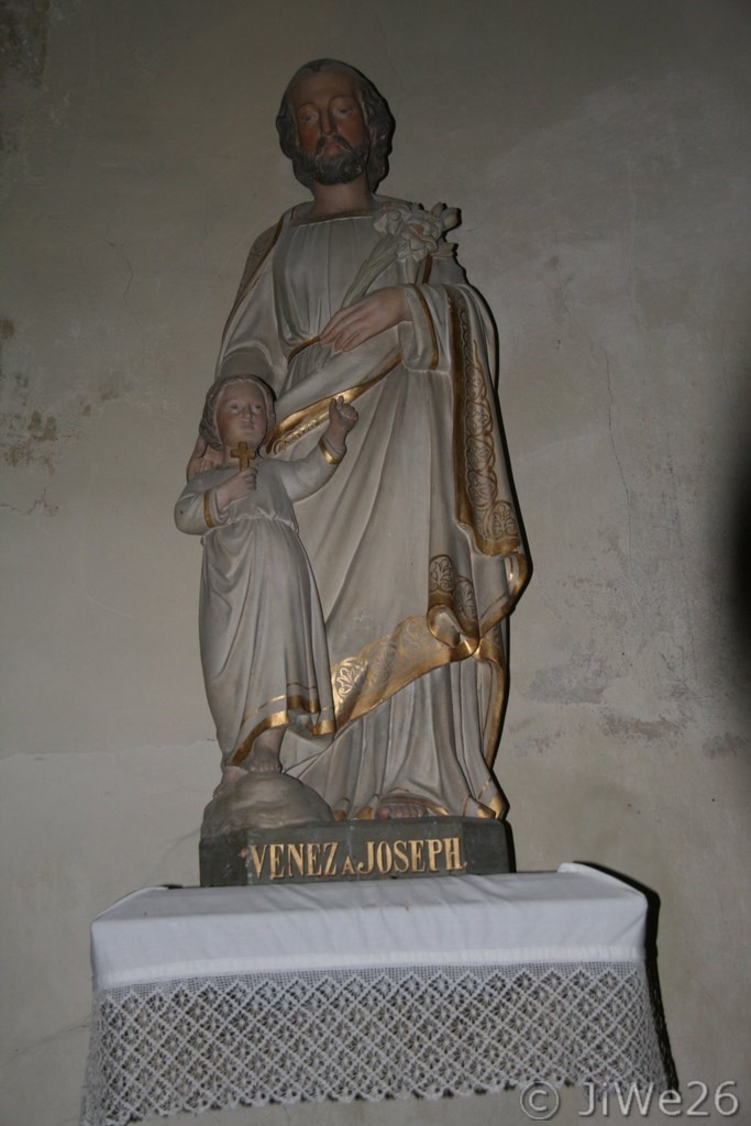 Statue de Joseph et l'Enfant Jésus