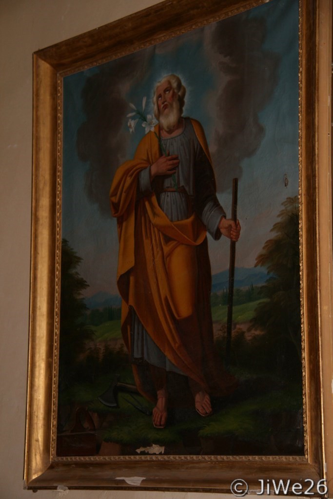 A droite, tableau de Saint Joseph