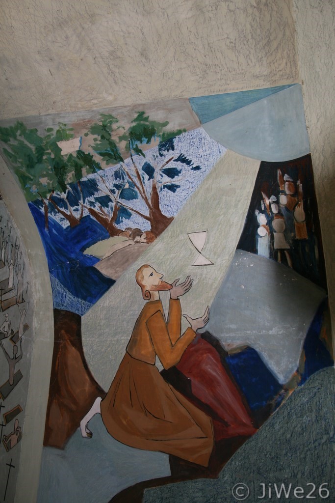 Jolie scène peinte par Cristobal Orti, peintre catalan