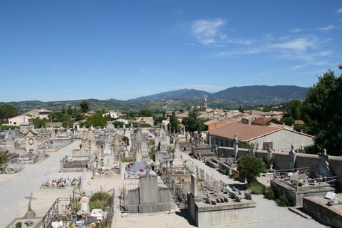 Vue générale du cimetière