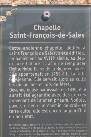 Chapelle Saint-François-de-Sales_Panneau didactique