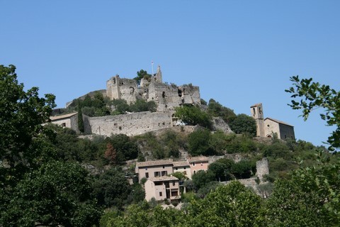 Le château vu depuis ND de la Salette
