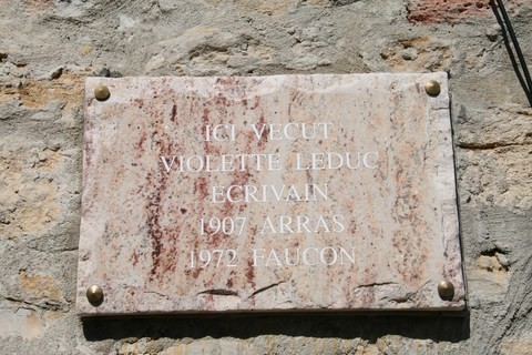 Plaque commémorative Violette Leduc