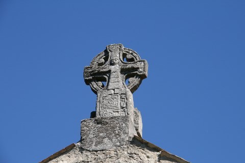 Paricularité de cette chapelle, la croix celtique