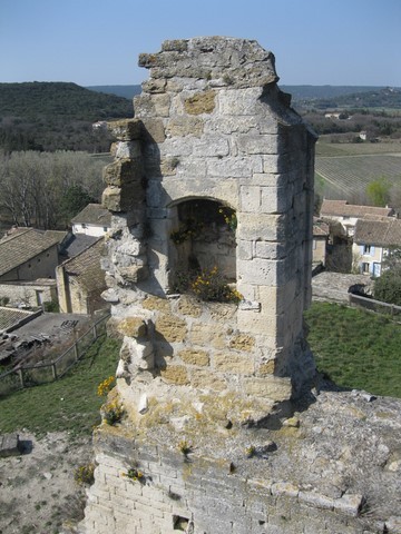 Ruines du clocher de la chapelle
