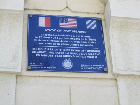 Plaque commémorative libération du 28-08-1944