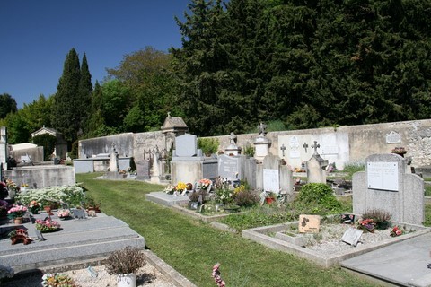 Vue partielle de l'un des cimetières