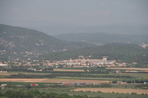 Vue panoramique sur la plaine de Pierrelatte