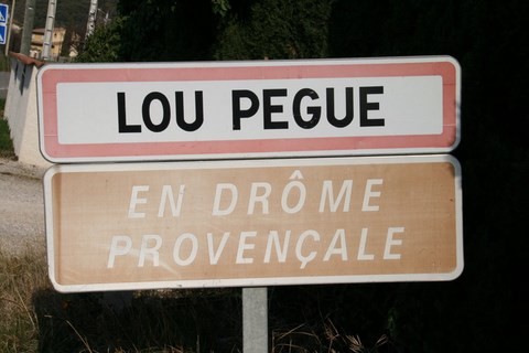 Le Pègue en Provençal se dit comme cela