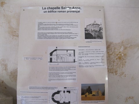 Le Pègue_Plan et descriptif de la chapelle