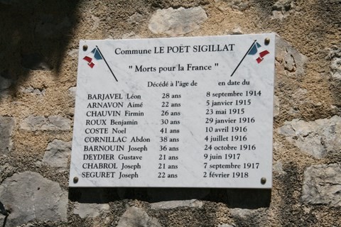 Nous avons pris connaissance de tous ces jeunes "Morts pour la France" à la première guerre