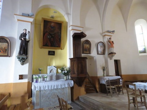 L'autel secondaire Saint-Joseph