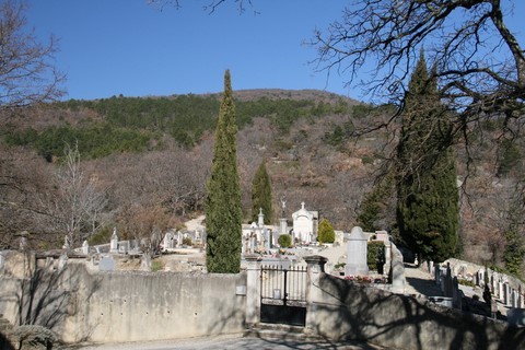 Vue sur le cimetière