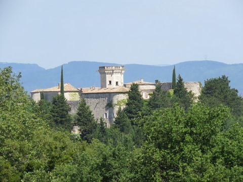 Le château vu du cimetière