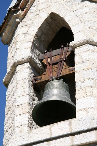 Détail de la cloche de l'église