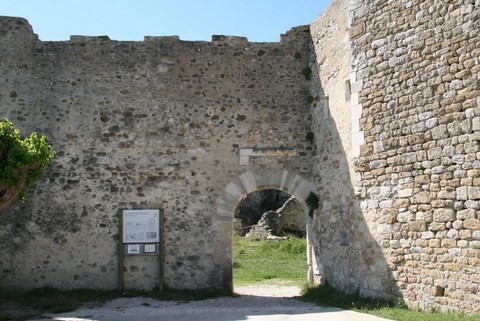L'entrée du château pour les visiteurs