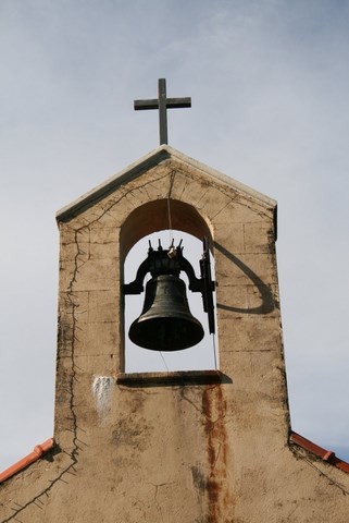 Clocher de la chapelle N-D des Victoires, la cloche s'appellerait Marguerite-Augustine