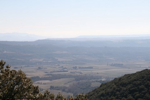 Panorama sur la vallée du Rhône depuis la chapelle