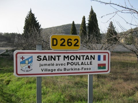 Entrée du village de Saint Montan