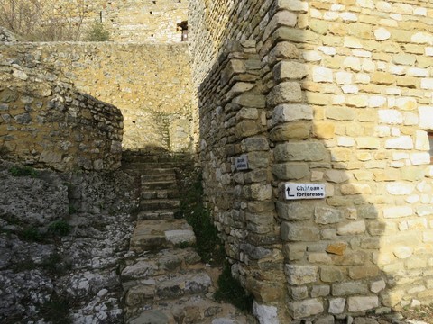 Escalier d'accès au château-forteresse
