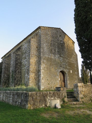 Chapelle St-André de Mitroys abandonnée à l'état de ruines en 1969