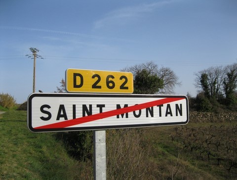 Sortie du village de Saint-Montan