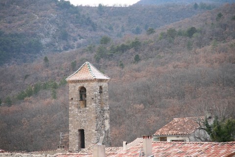 Le clocher de la chapelle Notre-Dame de la piété