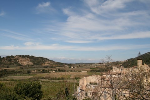 Panorama depuis le haut du village