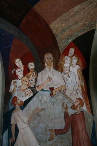 Peinture de Jésus et ses apôtres